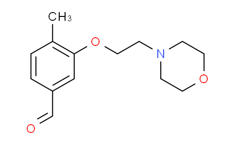 MC218P96 | 2565806-90-6 | Benzaldehyde, 4-methyl-3-[2-(4-morpholinyl)ethoxy]-