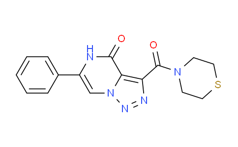 2108355-30-0 | [1,2,3]Triazolo[1,5-a]pyrazin-4(5H)-one, 6-phenyl-3-(4-thiomorpholinylcarbonyl)-