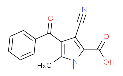 477846-29-0 | 4-benzoyl-3-cyano-5-methyl-1H-pyrrole-2-carboxylic acid