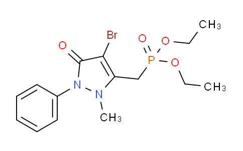 54813-89-7 | diethyl (4-bromo-2-methyl-5-oxo-1-phenyl-2,5-dihydro-1H-pyrazol-3-yl)methylphosphonate