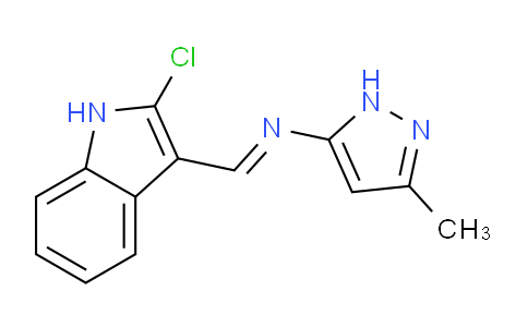 477762-90-6 | (1E)-1-(2-氯-1H-吲哚-3-基)-N-(3-甲基-1H-吡唑-5-基)甲亚胺