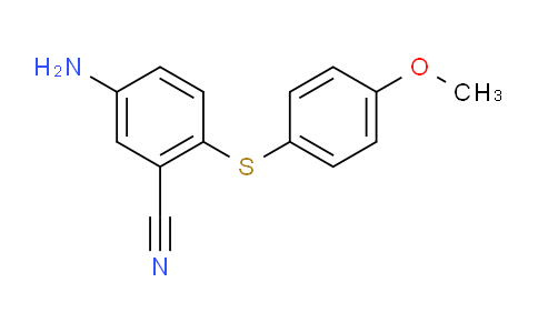 MC21N426 | 306980-92-7 | 5-amino-2-(4-methoxyphenyl)sulfanylbenzonitrile