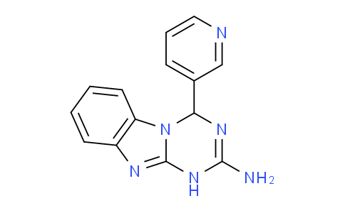 305852-51-1 | 4-(3-PYRIDYL)-1,4-DIHYDRO[1,3,5]TRIAZINO[1,2-A][1,3]BENZIMIDAZOL-2-AMINE