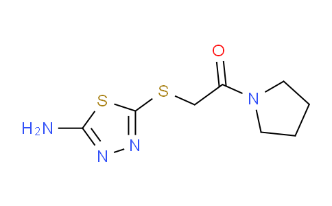 401577-30-8 | 5-(2-Oxo-2-pyrrolidin-1-ylethyl)thio-1,3,4-thiadiazol-2-amine