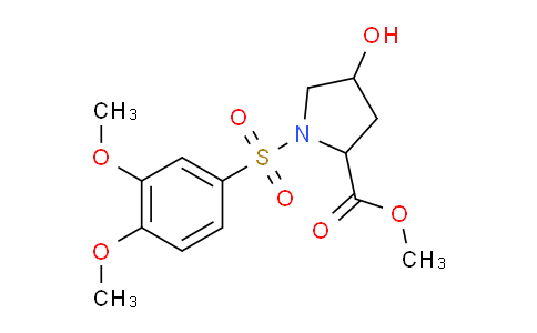 MC21U772 | 251310-35-7 | methyl 1-(3,4-dimethoxybenzenesulfonyl)-4-hydroxypyrrolidine-2-carboxylate