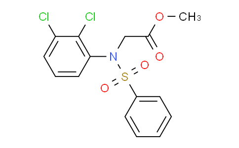 MC21Y267 | 331750-05-1 | N-(2,3-二氯苯基)-N-(苯磺酰基)甘氨酸甲酯