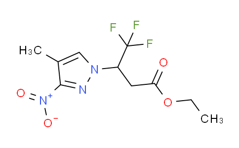 MC220D58 | 2054954-29-7 | Ethyl 4,4,4-trifluoro-3-(4-methyl-3-nitro-1H-pyrazol-1-yl)butanoate