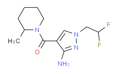 MC220M30 | 2171313-59-8 | 1-(2,2-difluoroethyl)-4-[(2-methylpiperidin-1-yl)carbonyl]-1H-pyrazol-3-amine