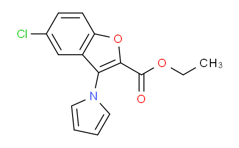 DY220N55 | 1984149-91-8 | Ethyl 5-chloro-3-(1H-pyrrol-1-yl)-1-benzofuran-2-carboxylate