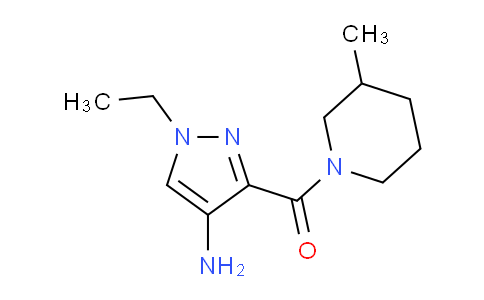 1467318-90-6 | 1-ethyl-3-[(3-methylpiperidin-1-yl)carbonyl]-1H-pyrazol-4-amine