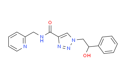 DY225T12 | 1396864-27-9 | 1-(2-hydroxy-2-phenylethyl)-N-[(pyridin-2-yl)methyl]-1H-1,2,3-triazole-4-carboxamide