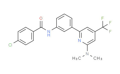 DY227U04 | 1311279-66-9 | 4-Chloro-N-[3-(6-dimethylamino-4-trifluoromethyl-pyridin-2-yl)-phenyl]-benzamide