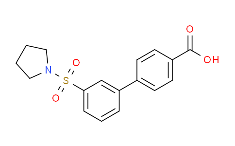 MC228E58 | 1261999-50-1 | [1,1'-Biphenyl]-4-carboxylic acid, 3'-(1-pyrrolidinylsulfonyl)-