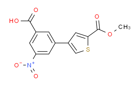 1261999-25-0 | 2-Thiophenecarboxylic acid, 4-(3-carboxy-5-nitrophenyl)-, 2-methyl ester