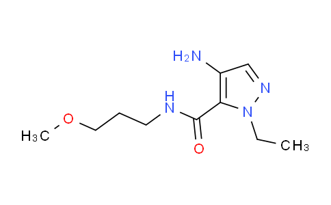 DY22D663 | 1496861-29-0 | 1H-Pyrazole-5-carboxamide, 4-amino-1-ethyl-N-(3-methoxypropyl)-