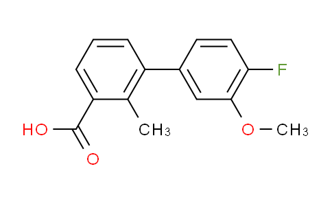 DY22D690 | 1261985-65-2 | [1,1'-Biphenyl]-3-carboxylic acid, 4'-fluoro-3'-methoxy-2-methyl-