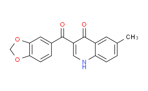 DY22G506 | 1326903-86-9 | 3-(1,3-benzodioxol-5-ylcarbonyl)-6-methylquinolin-4(1H)-one