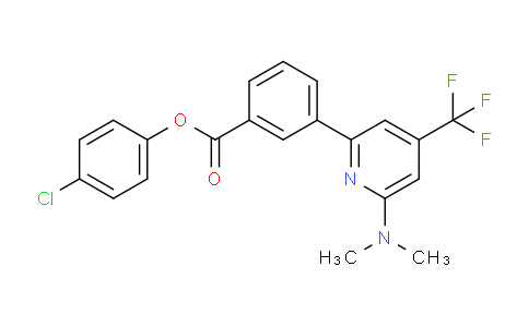 MC22P478 | 1311280-37-1 | 3-(6-Dimethylamino-4-trifluoromethyl-pyridin-2-yl)-benzoic acid 4-chloro-phenyl ester