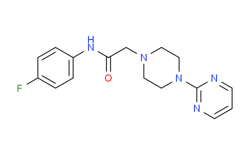 MC232H57 | 896211-30-6 | N-(4-fluorophenyl)-2-(4-pyrimidin-2-ylpiperazin-1-yl)acetamide