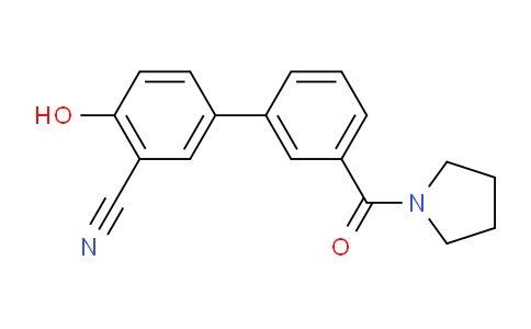 1261890-12-3 | 2-hydroxy-5-[3-(pyrrolidine-1-carbonyl)phenyl]benzonitrile