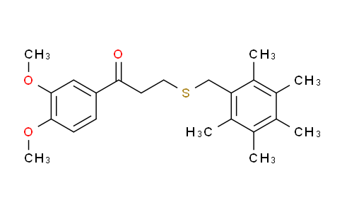 MC233P65 | 882749-35-1 | 1-(3,4-DIMETHOXYPHENYL)-3-[(2,3,4,5,6-PENTAMETHYLBENZYL)SULFANYL]-1-PROPANONE
