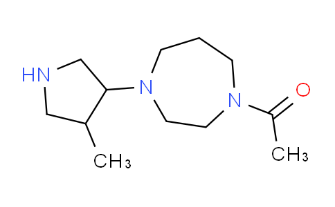 DY234Y91 | 1394040-89-1 | 1-[4-(4-methylpyrrolidin-3-yl)-1,4-diazepan-1-yl]ethan-1-one