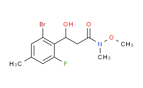 MC236W61 | 2755718-41-1 | 3-(2-Bromo-6-fluoro-4-methylphenyl)-3-hydroxy-N-methoxy-N-methylpropanamide