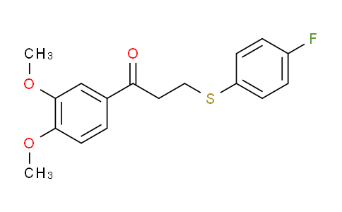 MC23B663 | 882749-33-9 | 1-(3,4-DIMETHOXYPHENYL)-3-[(4-FLUOROPHENYL)SULFANYL]-1-PROPANONE