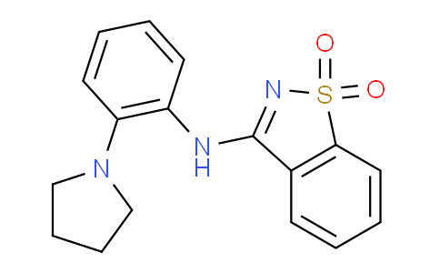 DY23C028 | 874590-32-6 | N-[2-(Pyrrolidin-1-yl)phenyl]-1,2-benzothiazol-3-amine 1,1-dioxide