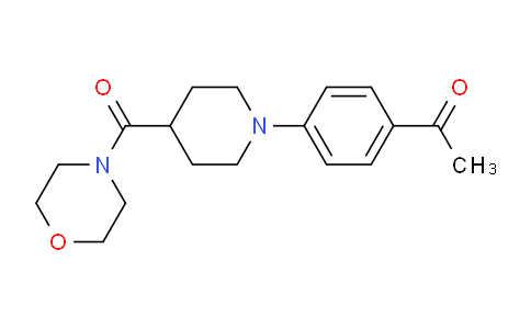 900018-92-0 | 1-(4-[4-(MORPHOLINOCARBONYL)PIPERIDINO]PHENYL)-1-ETHANONE