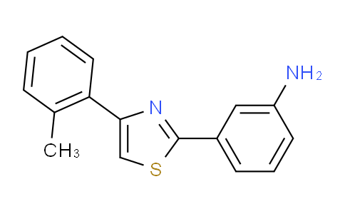 MC23Z196 | 886496-47-5 | 3-[4-(2-methylphenyl)-1,3-thiazol-2-yl]aniline