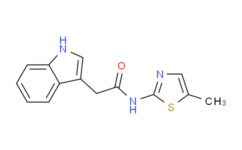 784170-07-6 | 2-(1H-indol-3-yl)-N-(5-methyl-1,3-thiazol-2-yl)acetamide
