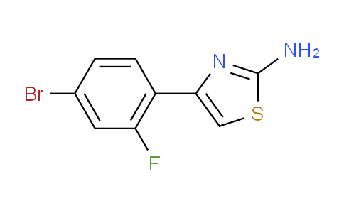 1545575-90-3 | 4-(4-溴-2-氟苯基)-1,3-噻唑-2-胺