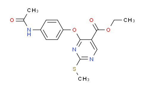 DY245E24 | 383148-62-7 | ethyl 4-(4-acetamidophenoxy)-2-(methylsulfanyl)pyrimidine-5-carboxylate
