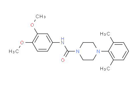 MC245F15 | 865659-54-7 | N-(3,4-dimethoxyphenyl)-4-(2,6-dimethylphenyl)piperazine-1-carboxamide