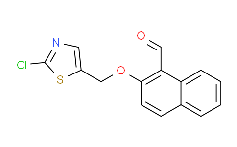 672950-02-6 | 2-[(2-chloro-1,3-thiazol-5-yl)methoxy]naphthalene-1-carbaldehyde