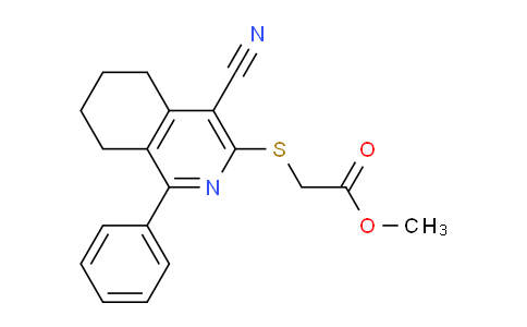 861212-86-4 | methyl 2-[(4-cyano-1-phenyl-5,6,7,8-tetrahydroisoquinolin-3-yl)sulfanyl]acetate