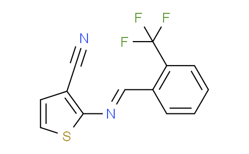 MC245H47 | 338777-54-1 | 2-[(E)-{[2-(トリフルオロメチル)フェニル]メチリデン}アミノ]チオフェン-3-カルボニトリル
