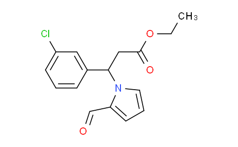 MC245H90 | 866040-61-1 | 3-(3-クロロフェニル)-3-(2-ホルミル-1H-ピロール-1-イル)プロパン酸エチル