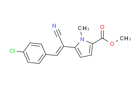 MC245T71 | 477853-70-6 | メチル5-[(1Z)-2-(4-クロロフェニル)-1-シアノエタン-1-エン-1-イル]-1-メチル-1H-ピロール-2-カルボキシレート