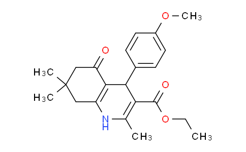 DY245U68 | 181480-21-7 | ethyl 4-(4-methoxyphenyl)-2,7,7-trimethyl-5-oxo-1,4,5,6,7,8-hexahydroquinoline-3-carboxylate