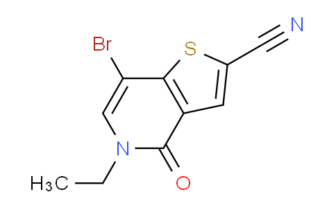 DY248D45 | 1714146-63-0 | 7-Bromo-5-ethyl-4-oxo-4,5-dihydrothieno[3,2-c]pyridine-2-carbonitrile