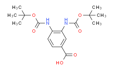 66636-17-7 | Benzoic acid, 3,4-bis[[(1,1-dimethylethoxy)carbonyl]amino]-