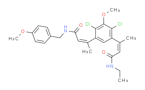 DY24A911 | 1956426-45-1 | (Z)-3-(2,4-dichloro-3-methoxy-5-((Z)-4-((4-methoxybenzyl)amino)-4-oxobut-2-en-2-yl)phenyl)-N-ethylbut-2-enamide