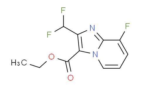 MC24B827 | 2451256-49-6 | Ethyl 2-(difluoromethyl)-8-fluoroimidazo[1,2-a]pyridine-3-carboxylate