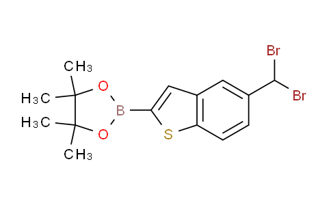 1001200-46-9 | Benzo[b]thiophene, 5-(dibromomethyl)-2-(4,4,5,5-tetramethyl-1,3,2-dioxaborolan-2-yl)-