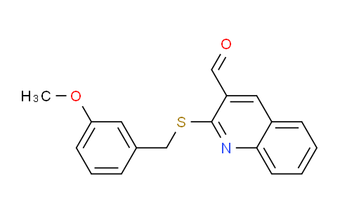 MC24G119 | 478065-42-8 | 2-{[(3-methoxyphenyl)methyl]sulfanyl}quinoline-3-carbaldehyde