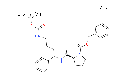 1276017-65-2 | benzyl (2S)-2-[(4-{[(tert-butoxy)carbonyl]amino}-1-(pyridin-2-yl)butyl)carbamoyl]pyrrolidine-1-carboxylate