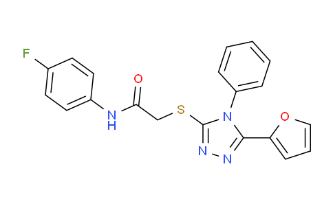 331710-55-5 | N-(4-氟苯基)-2-[[5-(2-呋喃基)-4-苯基-4H-1,2,4-三唑-3-基]硫代]乙酰胺