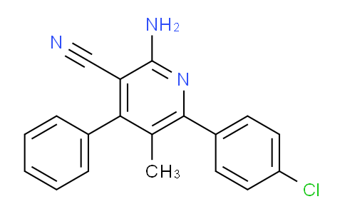DY24N061 | 344263-60-1 | 2-amino-6-(4-chlorophenyl)-5-methyl-4-phenylpyridine-3-carbonitrile